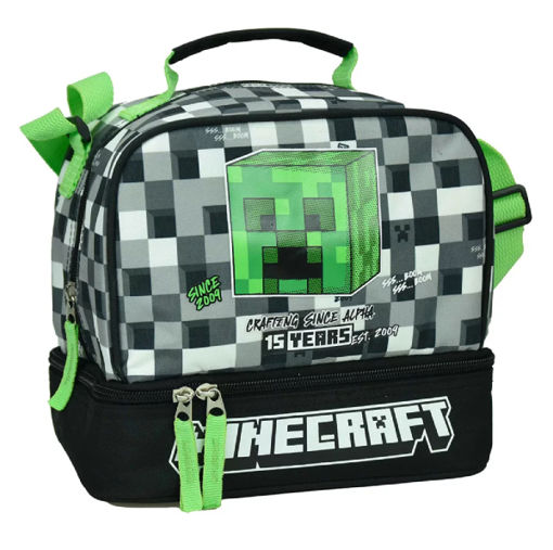 Picture of Minecraft Grey Stone Insulated lunch bag 21 cm